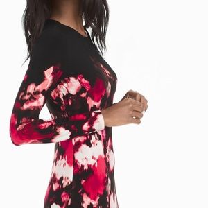 WhiteHouse/BlackMarket long sleeve floral printed sheath Dress